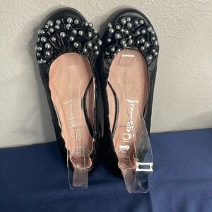 JEFFREY CAMPBELL leather Pearl ballet flats 9